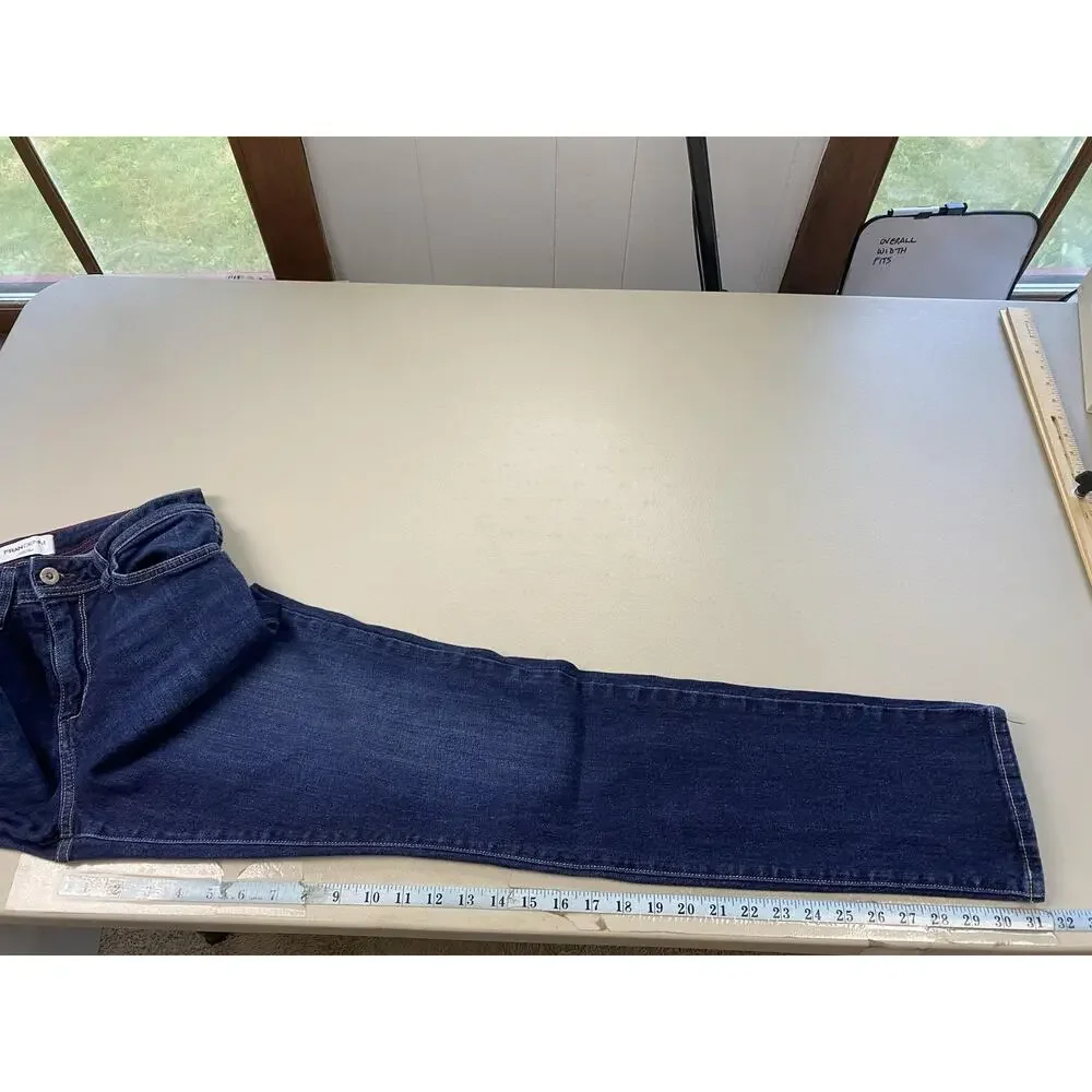 Fran Denim Madison Jeans Womens 30 Dark Wash Mid Rise Straight Stretch 28x31 - Picture 8 of 12